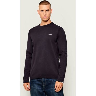 Boss GREEN Sweter K_Ever-X CN Regular Fit granatowy L Boss GREEN Sweter K_Ever-X CN Regular Fit granatowy L