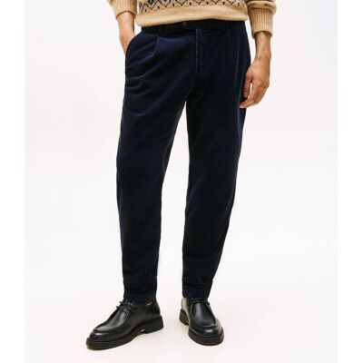 Tommy Hilfiger Spodnie HARLEM Relaxed fit sztruks granatowy 33/32 Tommy Hilfiger Spodnie HARLEM Relaxed fit sztruks granatowy 33/32