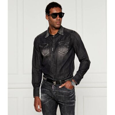 Dsquared2 Jeansowa koszula Classic Western Regular Fit czarny 48 Dsquared2 Jeansowa koszula Classic Western Regular Fit czarny 48