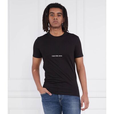 Calvin Klein Jeans T-shirt INSTITUTIONAL Regular Fit czarny XL Calvin Klein Jeans T-shirt INSTITUTIONAL Regular Fit czarny XL