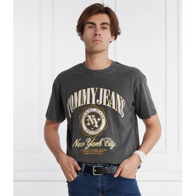 Tommy Jeans T-shirt Loose fit grafitowy XL Tommy Jeans T-shirt Loose fit grafitowy XL