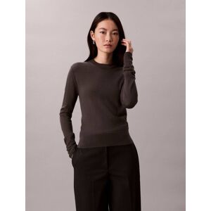 Calvin Klein Sweter Regular Fit z dodatkiem wełny grafitowy M