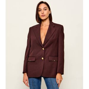 Elisabetta Franchi Marynarka Oversize fit z dodatkiem wełny brązowy 34