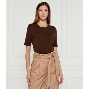 Marc Cain Sweter Regular Fit brązowy 36