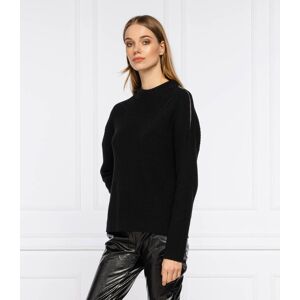 HUGO Sweter Sanniyya Comfort fit czarny S