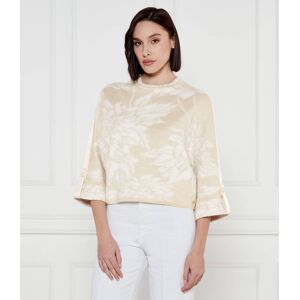 Marc Cain Wełniany sweter Loose fit beżowy 34