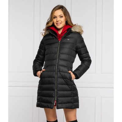 Tommy Jeans Płaszcz TJW ESSENTIAL czarny XS Tommy Jeans Płaszcz TJW ESSENTIAL czarny XS