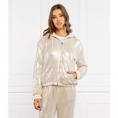 Pinko Bluza SALSA Regular Fit beżowy XS Pinko Bluza SALSA Regular Fit beżowy XS