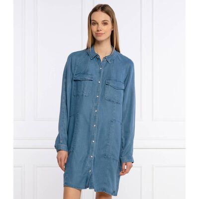 Superdry Jeansowa sukienka niebieski XS Superdry Jeansowa sukienka niebieski XS
