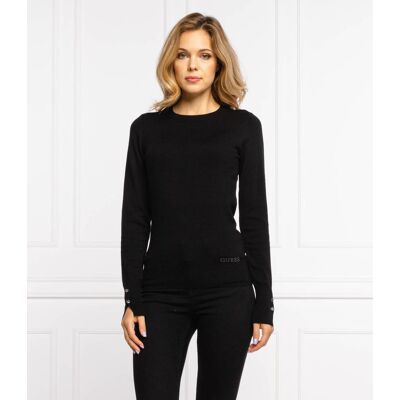 Guess Sweter Slim Fit czarny XS Guess Sweter Slim Fit czarny XS