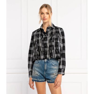 Pinko Koszula VICTORICA Cropped Fit czarny 34 Pinko Koszula VICTORICA Cropped Fit czarny 34