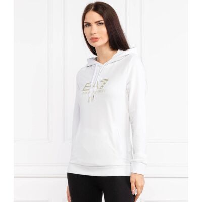 EA7 Bluza Regular Fit biały S EA7 Bluza Regular Fit biały S