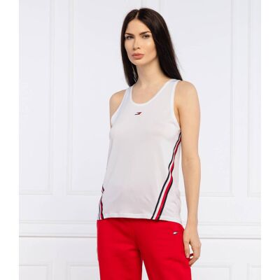 Tommy Sport Top Regular Fit biały XS Tommy Sport Top Regular Fit biały XS