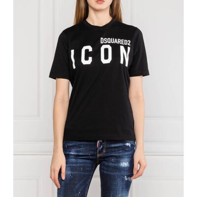 Dsquared2 T-shirt RENNY Regular Fit czarny L Dsquared2 T-shirt RENNY Regular Fit czarny L