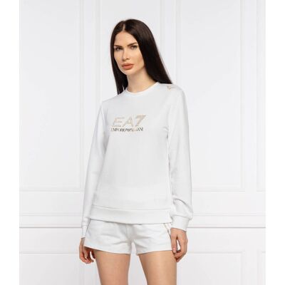 EA7 Bluza Regular Fit biały XS EA7 Bluza Regular Fit biały XS
