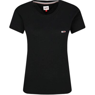 Tommy Jeans T-shirt Regular Fit czarny XS Tommy Jeans T-shirt Regular Fit czarny XS