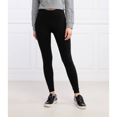 DKNY Sport Legginsy TECHNO Slim Fit czarny XS DKNY Sport Legginsy TECHNO Slim Fit czarny XS