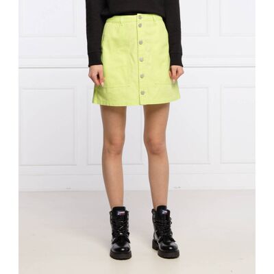 Tommy Jeans Spódnica high rise limonkowy XS Tommy Jeans Spódnica high rise limonkowy XS
