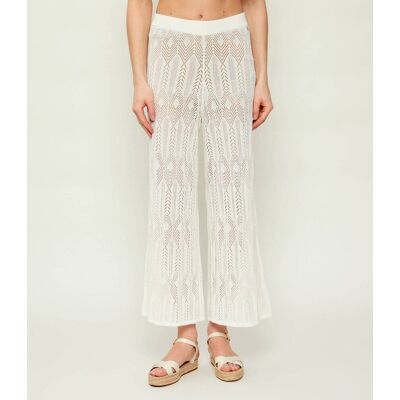 Liu Jo Spodnie Relaxed fit ecru S Liu Jo Spodnie Relaxed fit ecru S