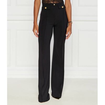 Elisabetta Franchi Spodnie flare fit czarny 40 Elisabetta Franchi Spodnie flare fit czarny 40