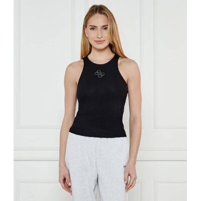 Guess Top GUENDALINA Slim Fit czarny M Guess Top GUENDALINA Slim Fit czarny M