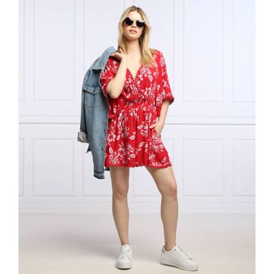 Superdry Kombinezon Relaxed fit bordowy XXS Superdry Kombinezon Relaxed fit bordowy XXS