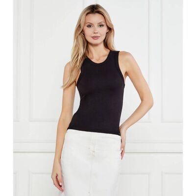 Calvin Klein Jeans Top MILANO Slim Fit czarny XS Calvin Klein Jeans Top MILANO Slim Fit czarny XS