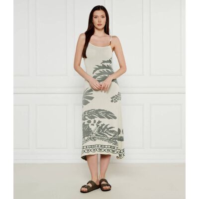 Desigual Sukienka MARSELLA beżowy M Desigual Sukienka MARSELLA beżowy M
