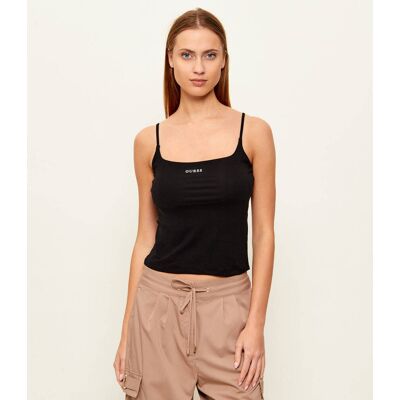 Guess ACTIVE Top JASMINE Cropped Fit czarny M Guess ACTIVE Top JASMINE Cropped Fit czarny M
