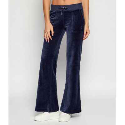 Juicy Couture Spodnie dresowe LAYLA flare fit granatowy L Juicy Couture Spodnie dresowe LAYLA flare fit granatowy L