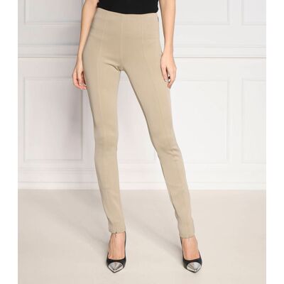 Calvin Klein Legginsy Skinny fit beżowy 42 Calvin Klein Legginsy Skinny fit beżowy 42