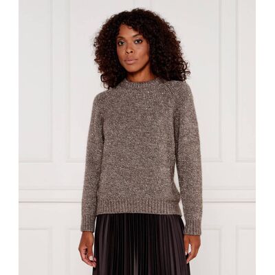 Marella SPORT Sweter Regular Fit z dodatkiem wełny beżowy L Marella SPORT Sweter Regular Fit z dodatkiem wełny beżowy L