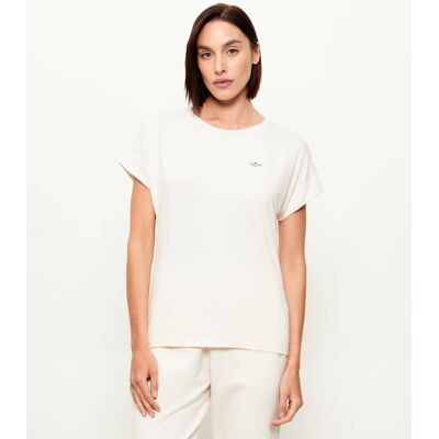 Aeronautica Militare T-shirt Regular Fit kremowy L Aeronautica Militare T-shirt Regular Fit kremowy L