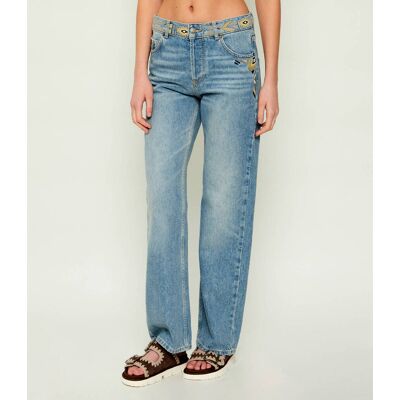 Ba&sh; Jeansy RIZIE Relaxed fit low rise niebieski 34 Ba&sh; Jeansy RIZIE Relaxed fit low rise niebieski 34