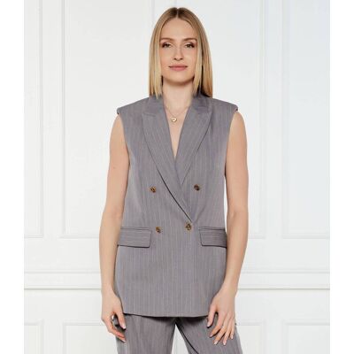 TWINSET Kamizelka Relaxed fit szary 36 TWINSET Kamizelka Relaxed fit szary 36
