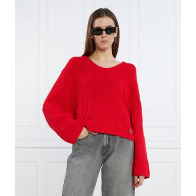 HUGO Sweter Sulla Regular Fit czerwony XS HUGO Sweter Sulla Regular Fit czerwony XS