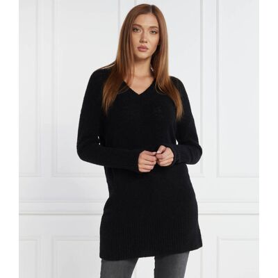 Marella SPORT Wełniany sweter Regular Fit czarny XL Marella SPORT Wełniany sweter Regular Fit czarny XL