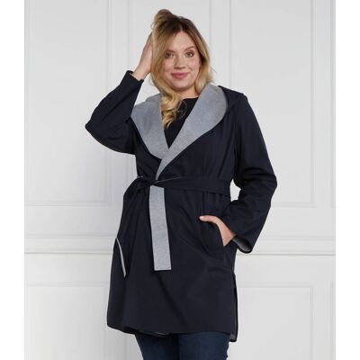 Persona by Marina Rinaldi Płaszcz TASTIERA PLUS SIZE granatowy 38 Persona by Marina Rinaldi Płaszcz TASTIERA PLUS SIZE granatowy 38