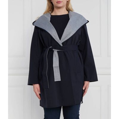Persona by Marina Rinaldi Płaszcz TASTIERA PLUS SIZE granatowy 42 Persona by Marina Rinaldi Płaszcz TASTIERA PLUS SIZE granatowy 42