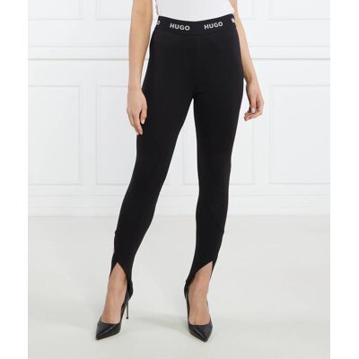 HUGO Legginsy Halone Slim Fit czarny 38 HUGO Legginsy Halone Slim Fit czarny 38