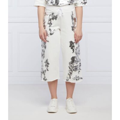 Marc Cain Spodnie Cropped Fit biały 34 Marc Cain Spodnie Cropped Fit biały 34