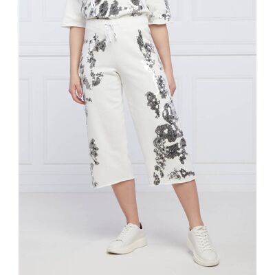 Marc Cain Spodnie Cropped Fit biały 42 Marc Cain Spodnie Cropped Fit biały 42