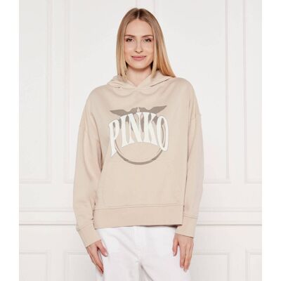 Pinko Bluza MAKAMBA Oversize fit beżowy M Pinko Bluza MAKAMBA Oversize fit beżowy M