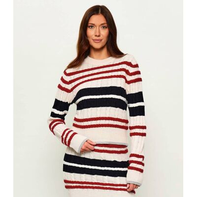Gaëlle Paris Sweter Regular Fit z dodatkiem wełny kremowy XS Gaëlle Paris Sweter Regular Fit z dodatkiem wełny kremowy XS
