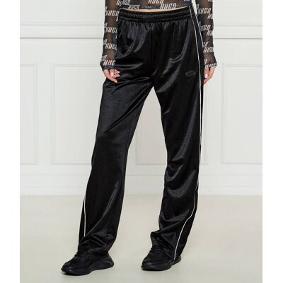HUGO Spodnie dresowe Neannet flare fit czarny L HUGO Spodnie dresowe Neannet flare fit czarny L