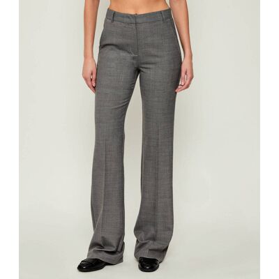 Marella Spodnie CRISMA flare fit z dodatkiem wełny szary 40 Marella Spodnie CRISMA flare fit z dodatkiem wełny szary 40