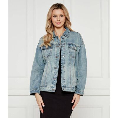 Giorgio Armani Exchange Kurtka jeansowa Oversize fit niebieski S Giorgio Armani Exchange Kurtka jeansowa Oversize fit niebieski S
