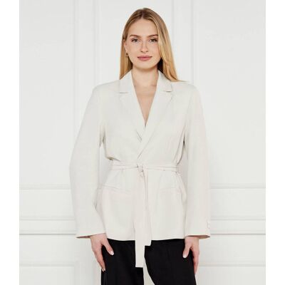 Calvin Klein Marynarka Regular Fit ecru 40 Calvin Klein Marynarka Regular Fit ecru 40