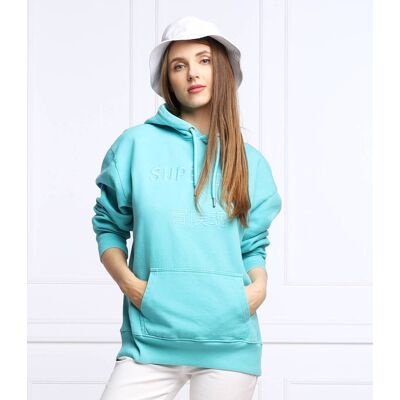 Superdry Bluza Oversize fit turkusowy M/L Superdry Bluza Oversize fit turkusowy M/L