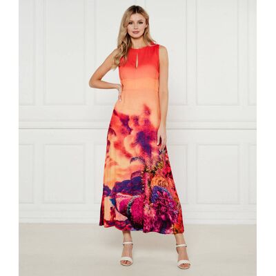 Desigual Sukienka TROPICAL_LACROIX pomarańczowy XS Desigual Sukienka TROPICAL_LACROIX pomarańczowy XS